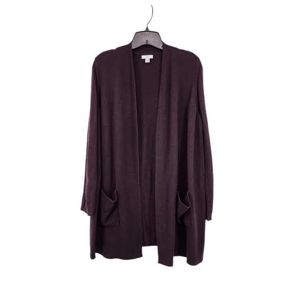 J.Jill Women's Cotton Blend Open Front Cardigan Sweater - M - Picture 1 of 5